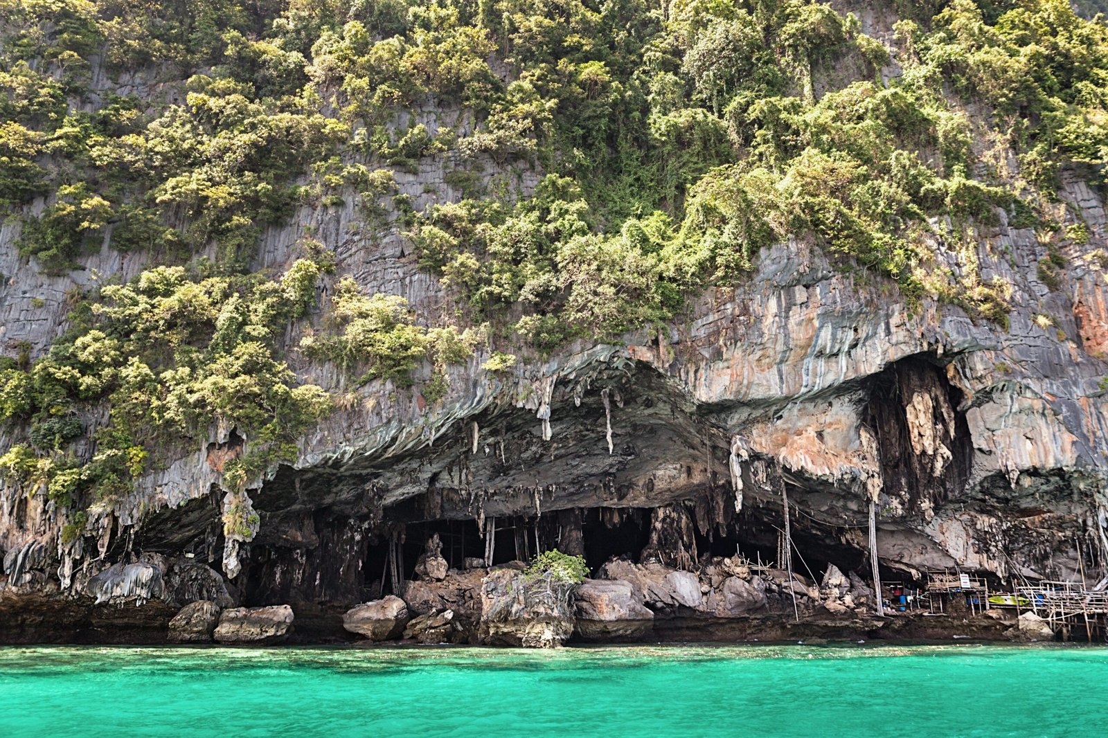 Famous Viking Cave on Koh Phi Phi Leh, Phi Phi Island, Krabi, Thailand